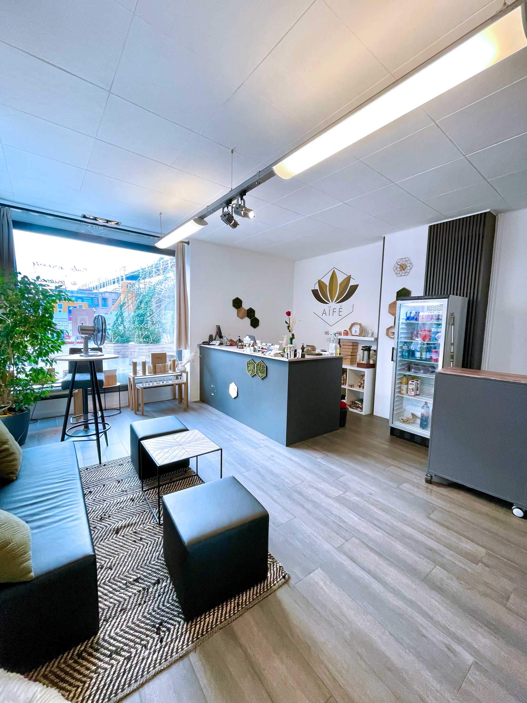 Aifé shop, interior view of the counter